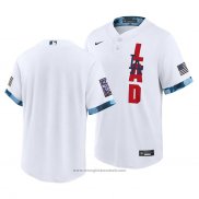 Maglia Baseball Uomo Los Angeles Dodgers 2021 All Star Replica Bianco