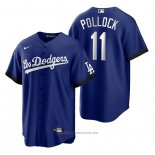 Maglia Baseball Uomo Los Angeles Dodgers A.j. Pollock Flex Base Bianco