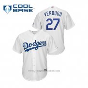 Maglia Baseball Uomo Los Angeles Dodgers Alex Verdugo Cool Base Bianco