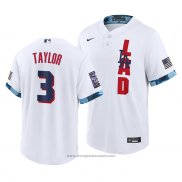 Maglia Baseball Uomo Los Angeles Dodgers Chris Taylor 2021 All Star Replica Bianco