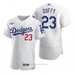 Maglia Baseball Uomo Los Angeles Dodgers Danny Duffy Autentico Home Bianco