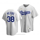 Maglia Baseball Uomo Los Angeles Dodgers Dj Peters Cooperstown Collection Home Bianco