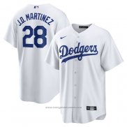 Maglia Baseball Uomo Los Angeles Dodgers J.D. Martinez Home Replica Bianco