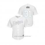 Maglia Baseball Uomo Los Angeles Dodgers Joc Pederson 2019 Players Weekend Replica Bianco