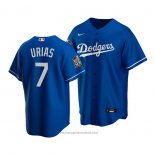 Maglia Baseball Uomo Los Angeles Dodgers Julio Urias 2020 Replica Alternato Blu