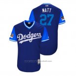 Maglia Baseball Uomo Los Angeles Dodgers Matt Kemp 2018 LLWS Players Weekend Matt Blu