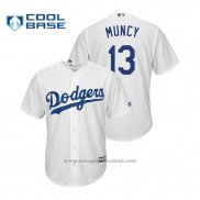 Maglia Baseball Uomo Los Angeles Dodgers Max Muncy Cool Base Home Bianco