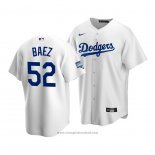 Maglia Baseball Uomo Los Angeles Dodgers Pedro Baez 2020 Replica Primera Bianco