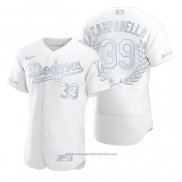 Maglia Baseball Uomo Los Angeles Dodgers Roy Campanella Awards Collection Retirement Bianco