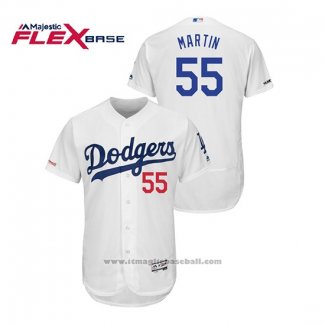 Maglia Baseball Uomo Los Angeles Dodgers Russell Martin Flex Base Bianco