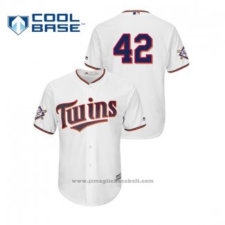 Maglia Baseball Uomo Minnesota Twins 2019 Jackie Robinson Day Cool Base Bianco