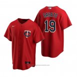 Maglia Baseball Uomo Minnesota Twins Aaron Sabato Replica 2020 Rosso