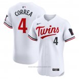 Maglia Baseball Uomo Minnesota Twins Carlos Correa Home Elite Bianco