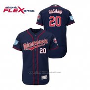 Maglia Baseball Uomo Minnesota Twins Eddie Rosario 2019 Allenamento Primaverile Flex Base Blu