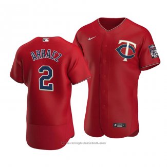 Maglia Baseball Uomo Minnesota Twins Luis Arraez Autentico Alternato Rosso