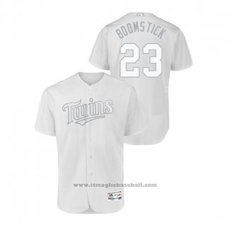 Maglia Baseball Uomo Minnesota Twins Nelson Cruz 2019 Players Weekend Autentico Bianco