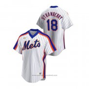 Maglia Baseball Uomo New York Mets Darryl Strawberry Cooperstown Collection Home Bianco