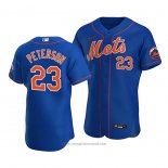 Maglia Baseball Uomo New York Mets David Peterson Alternato Autentico Blu