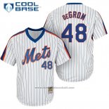 Maglia Baseball Uomo New York Mets Jacob Degrom Bianco Cooperstown Cool Base