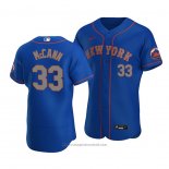 Maglia Baseball Uomo New York Mets James Mccann Autentico Alternato Blu