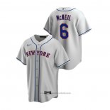 Maglia Baseball Uomo New York Mets Jeff Mcneil Replica Road Grigio