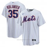 Maglia Baseball Uomo New York Mets Justin Verlander Home Replica Bianco
