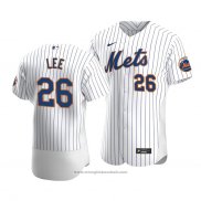 Maglia Baseball Uomo New York Mets Khalil Lee Autentico Home Bianco