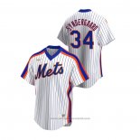Maglia Baseball Uomo New York Mets Noah Syndergaard Cooperstown Collection Home Bianco