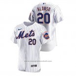 Maglia Baseball Uomo New York Mets Pete Alonso Autentico Bianco