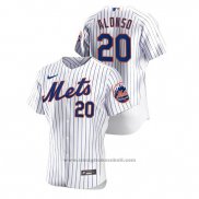 Maglia Baseball Uomo New York Mets Pete Alonso Autentico Bianco