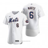 Maglia Baseball Uomo New York Mets Starling Marte Autentico Home Bianco