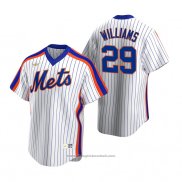 Maglia Baseball Uomo New York Mets Trevor Williams Cooperstown Collection Home Bianco