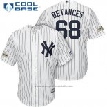 Maglia Baseball Uomo New York Yankees 2017 Postseason Dellin Betances Bianco Cool Base