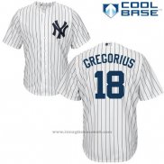 Maglia Baseball Uomo New York Yankees Didi Gregorius Bianco Autentico Collection Cool Base