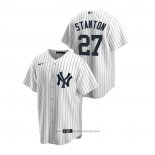Maglia Baseball Uomo New York Yankees Giancarlo Stanton Replica Home Bianco