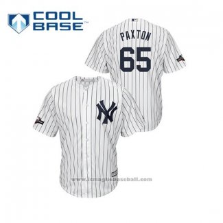 Maglia Baseball Uomo New York Yankees James Paxton 2019 Postseason Cool Base Bianco