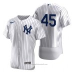 Maglia Baseball Uomo New York Yankees Jonathan Davis Autentico Home Bianco