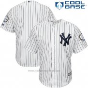 Maglia Baseball Uomo New York Yankees Jorge Posada Bianco Cool Base