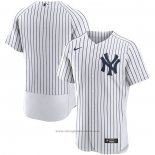 Maglia Baseball Uomo New York Yankees Primera Autentico Bianco
