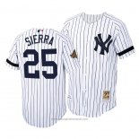 Maglia Baseball Uomo New York Yankees Ruben Sierra Cooperstown Collection Autentico Home Bianco