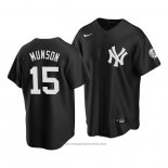 Maglia Baseball Uomo New York Yankees Thurman Munson Replica 2020 Nero