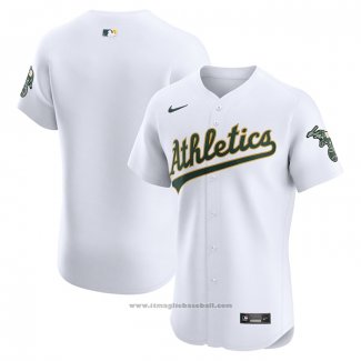 Maglia Baseball Uomo Oakland Athletics Home Elite Bianco