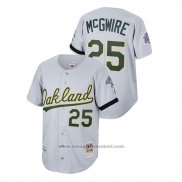 Maglia Baseball Uomo Oakland Athletics Mark Mcgwire Cooperstown Collection 1989 Road Grigio