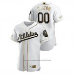 Maglia Baseball Uomo Oakland Athletics Personalizzate Golden Edition Autentico Bianco