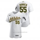 Maglia Baseball Uomo Oakland Athletics Sean Manaea Autentico Bianco