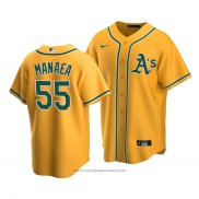 Maglia Baseball Uomo Oakland Athletics Sean Manaea Replica Alternato 2020 Or