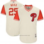 Maglia Baseball Uomo Philadelphia Phillies 2017 Little League World Series Daniel Nava Tan