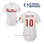 Maglia Baseball Uomo Philadelphia Phillies Darren Daulton 10 Bianco Home Cool Base