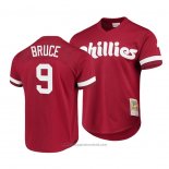 Maglia Baseball Uomo Philadelphia Phillies Jay Bruce Cooperstown Collection Rosso