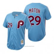 Maglia Baseball Uomo Philadelphia Phillies Nick Maton Autentico Cooperstown Collection Blu